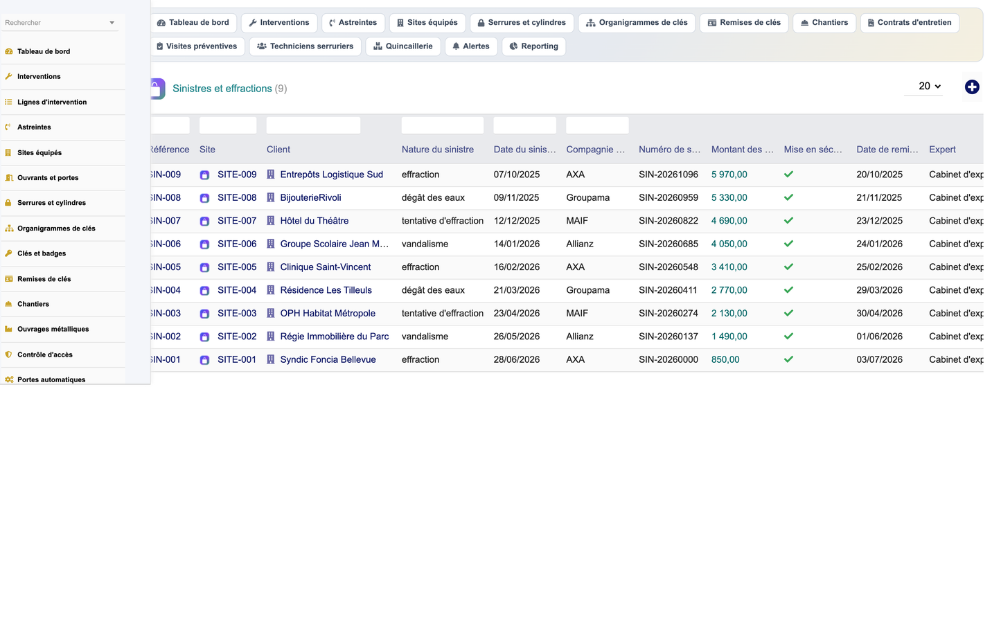 DoliResources - Dolibarr - 29_sinistres