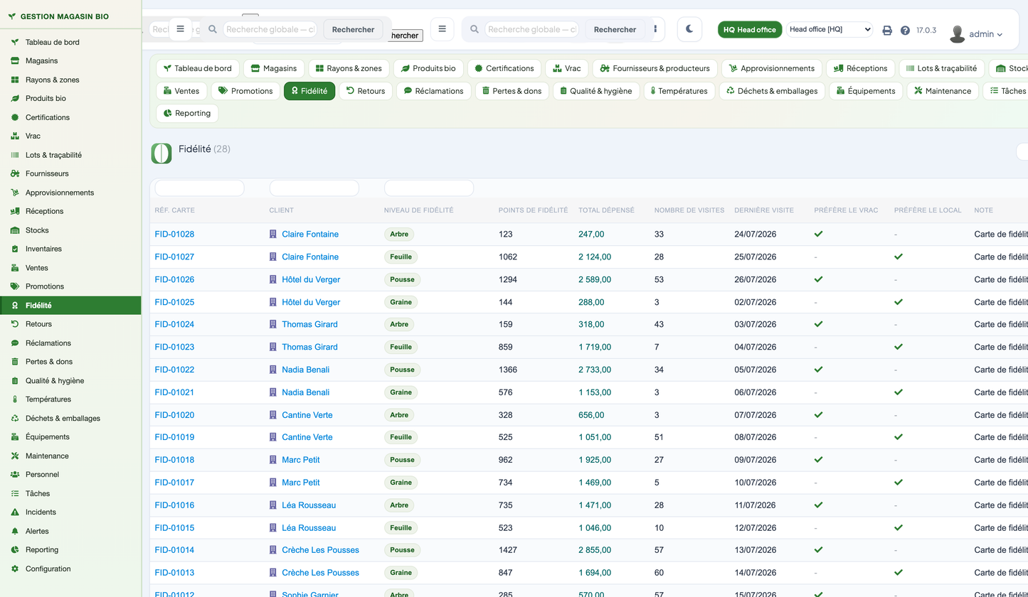 Organic Store Management for Dolibarr