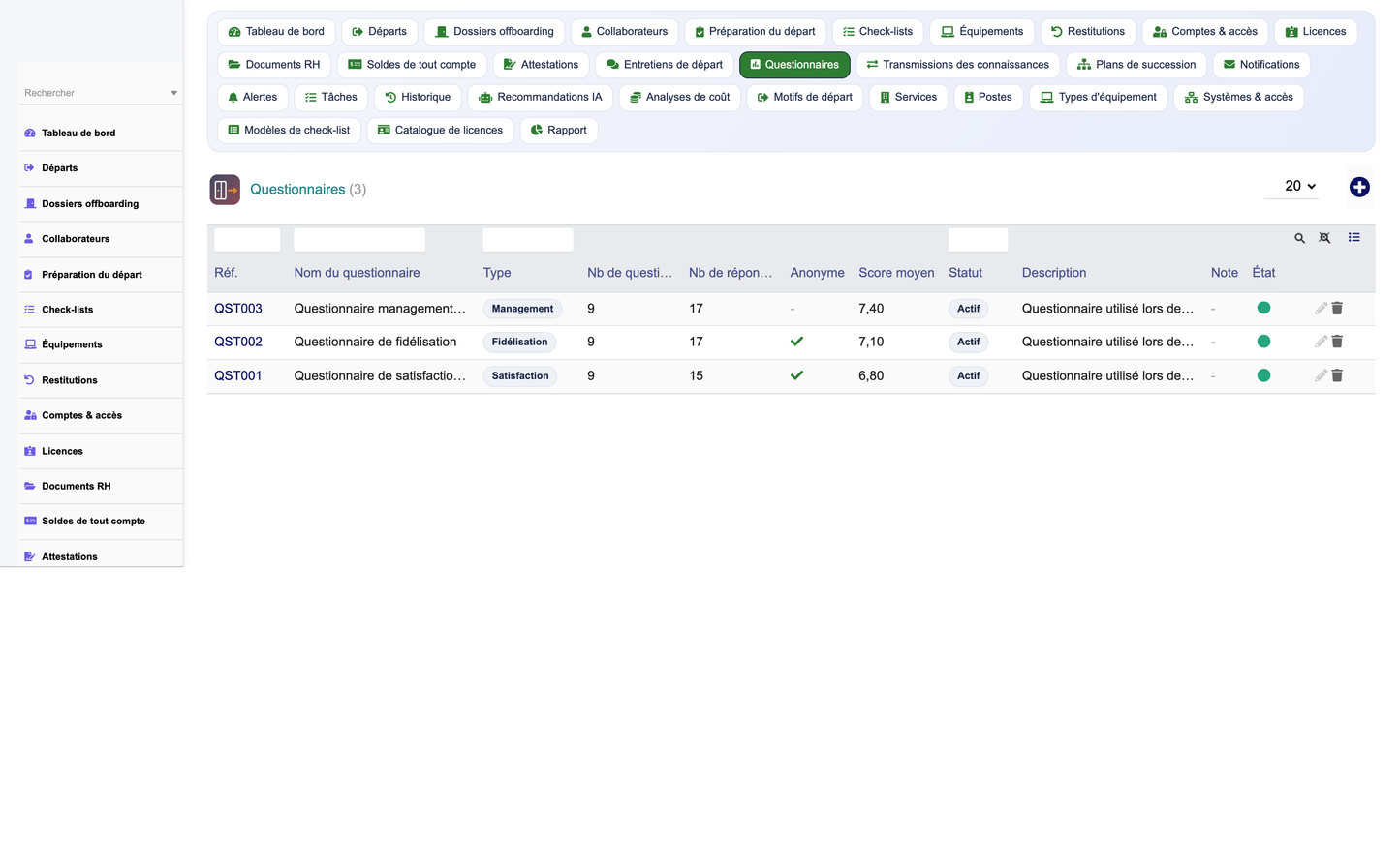 HR Offboarding Management - Dolibarr