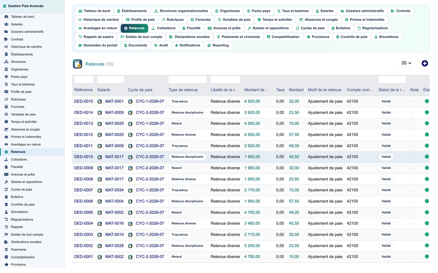 Advanced Payroll Management - Dolibarr