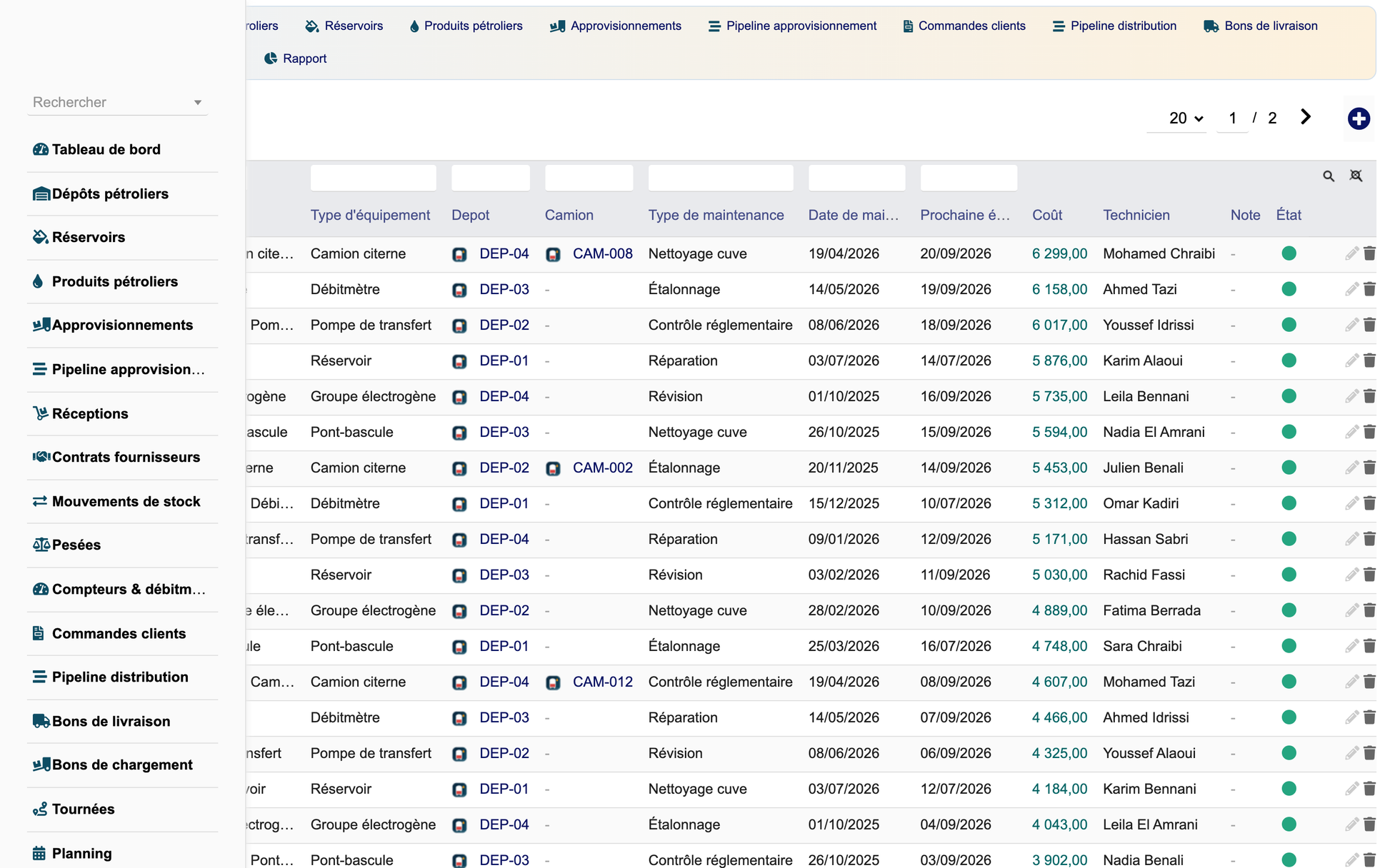 DoliResources - Dolibarr - 30_maintenance_liste