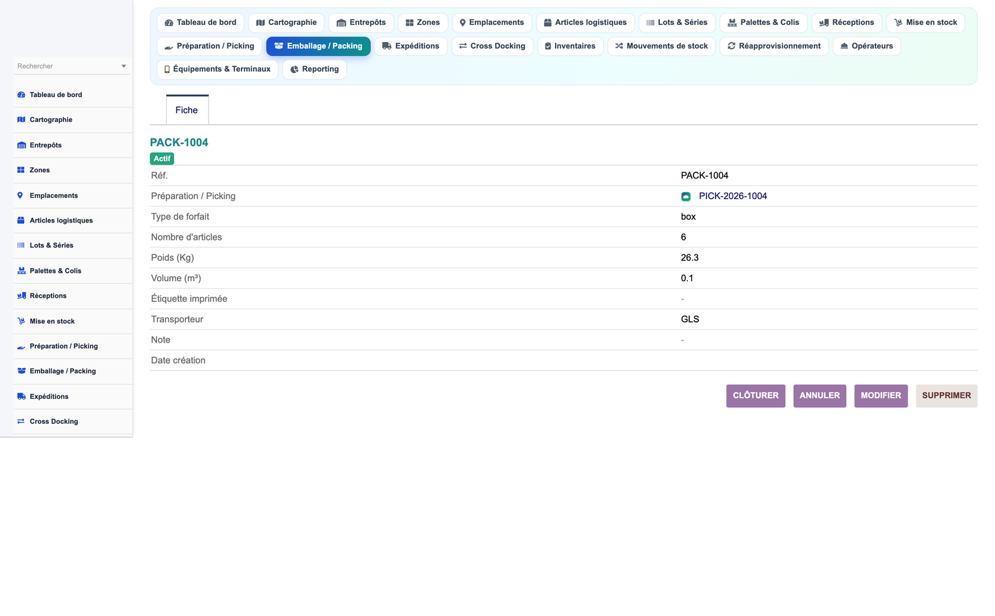 Advanced Warehouse Management System - Dolibarr