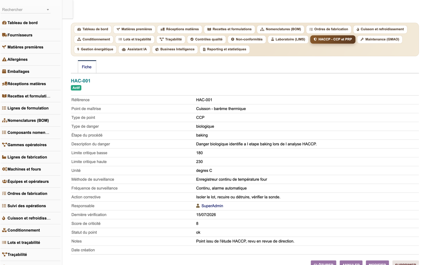 DoliResources - Dolibarr - 31_haccp_fiche