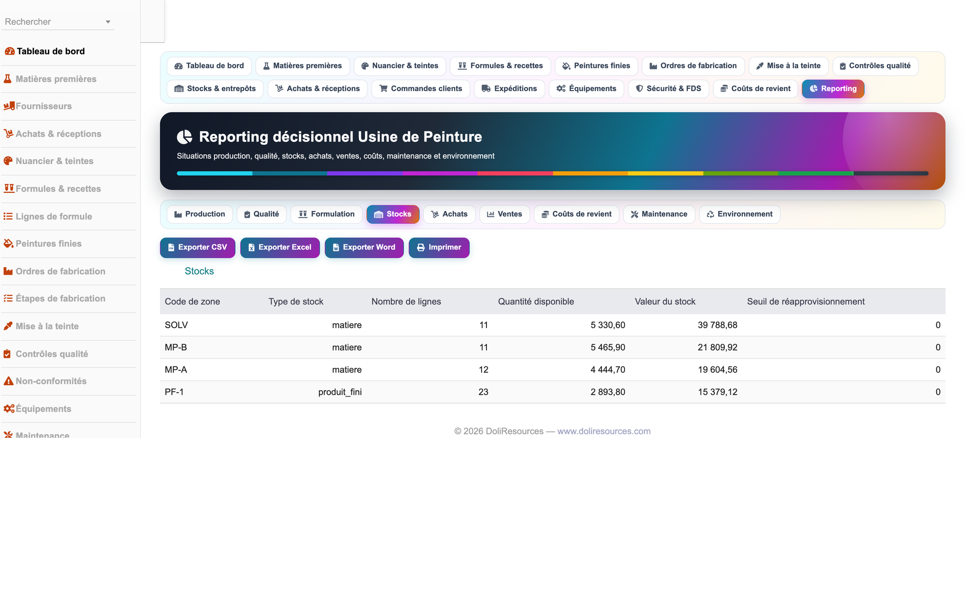 DoliResources - Dolibarr - 32_reporting_stocks
