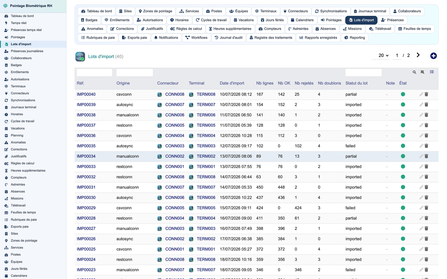 Biometric Time & Attendance Management - Dolibarr