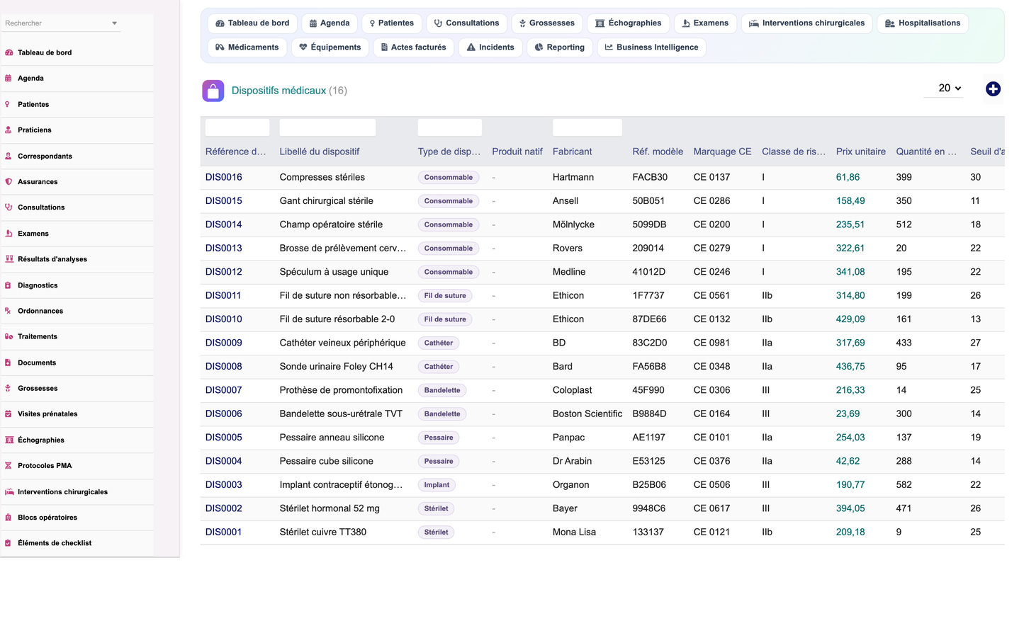 DoliResources - Dolibarr - 34_list_gyndevice