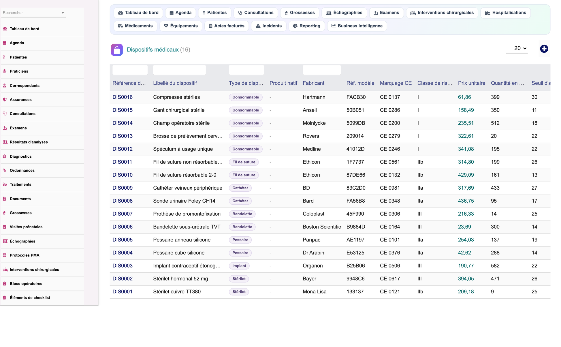 DoliResources - Dolibarr - 34_list_gyndevice