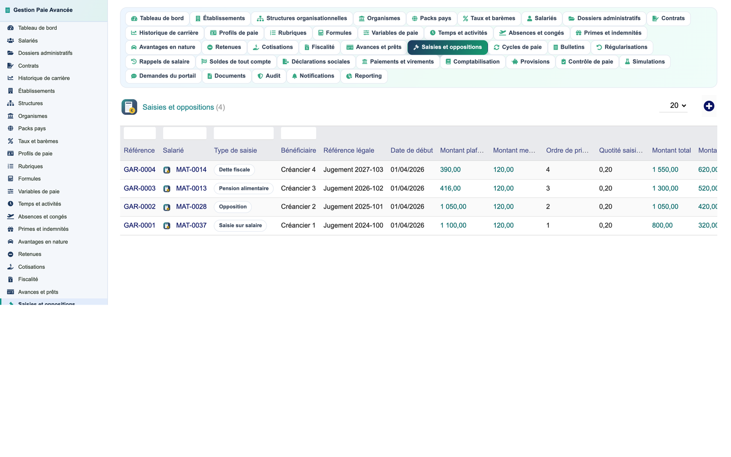 Advanced Payroll Management - Dolibarr