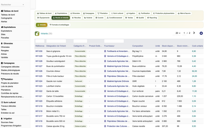 DoliResources - Dolibarr - 36_liste_intrants