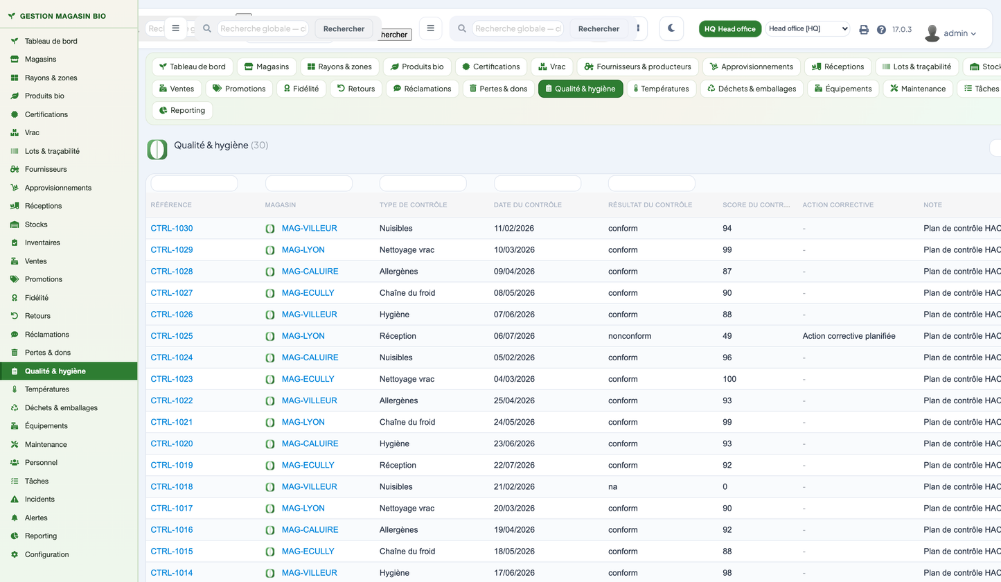 Organic Store Management for Dolibarr