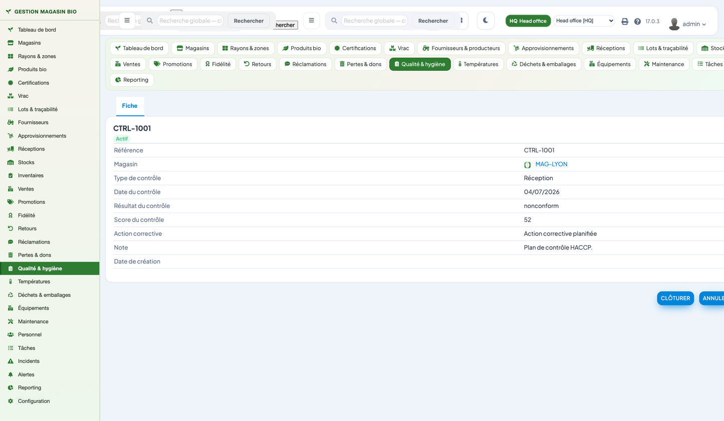 Organic Store Management for Dolibarr