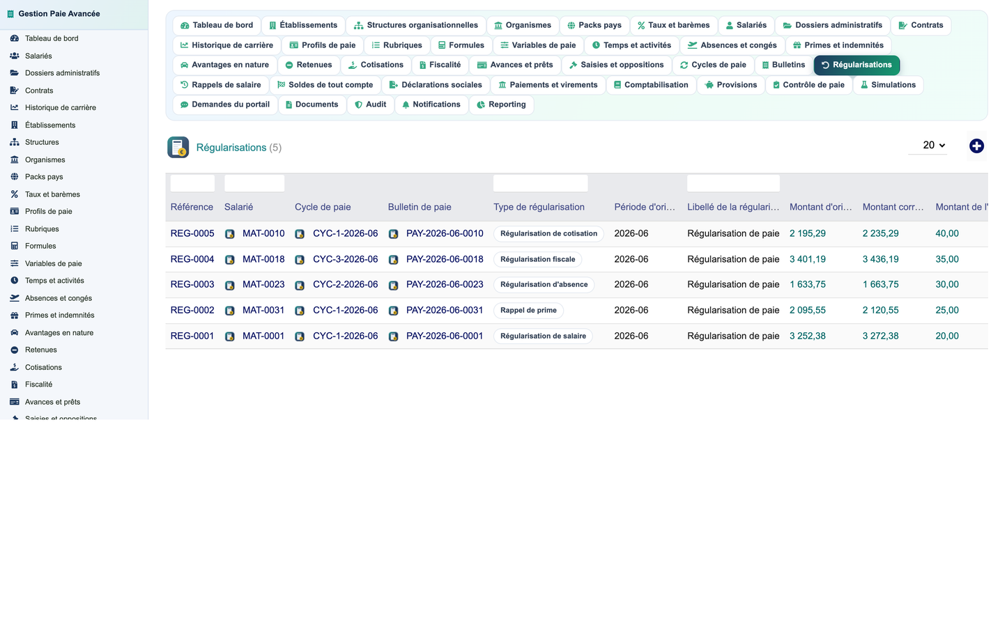 Advanced Payroll Management - Dolibarr