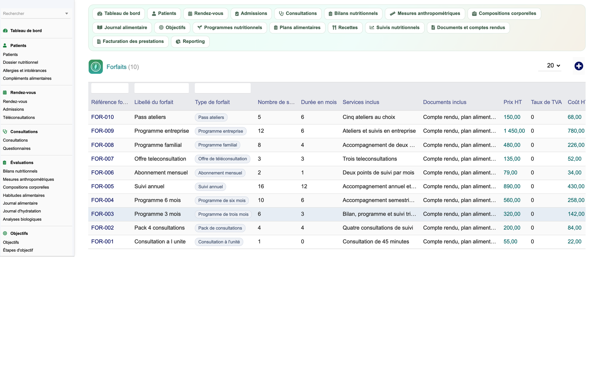DoliResources - Dolibarr - 42_forfaits