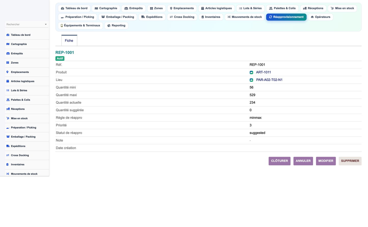 Advanced Warehouse Management System - Dolibarr