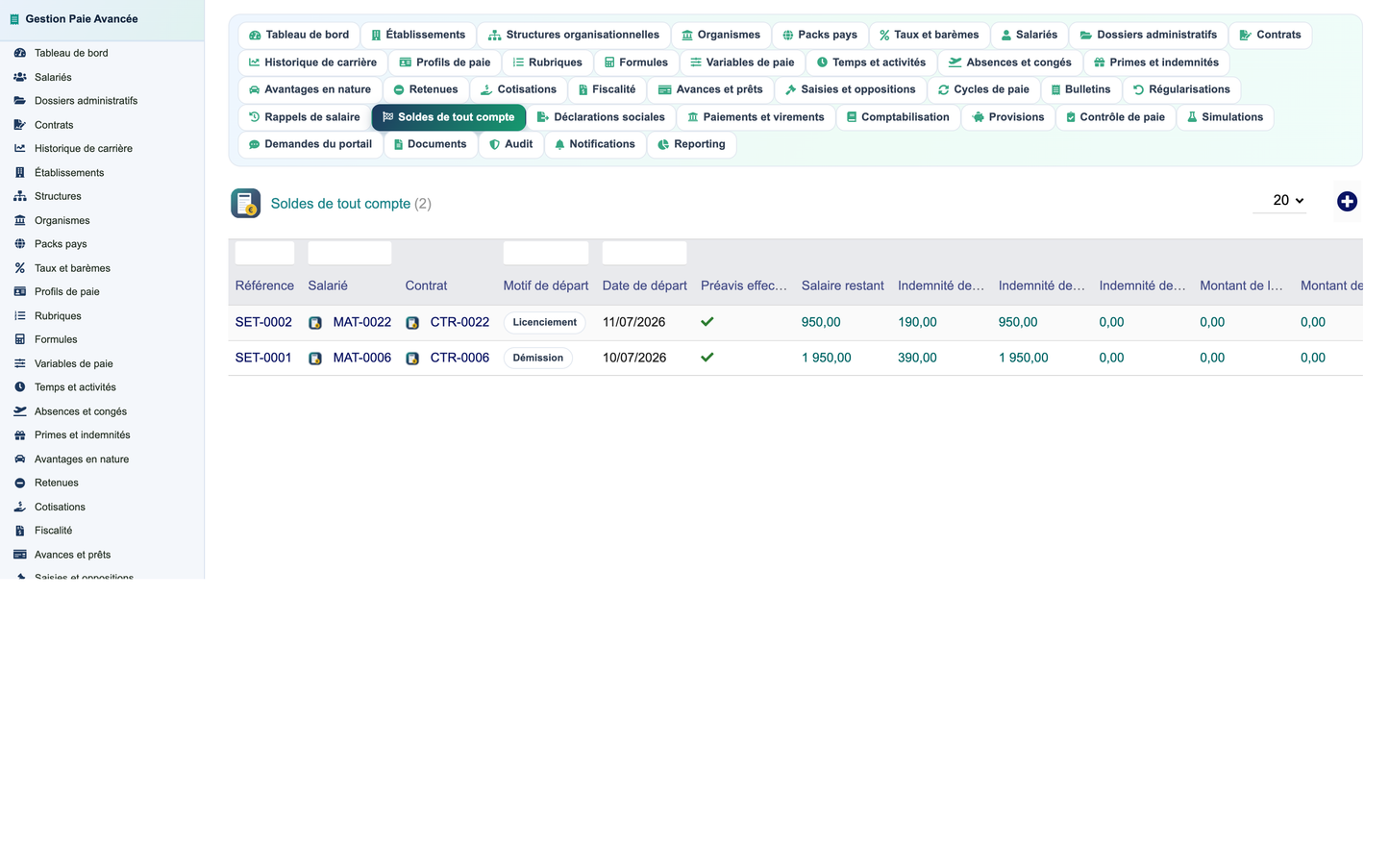 Advanced Payroll Management - Dolibarr