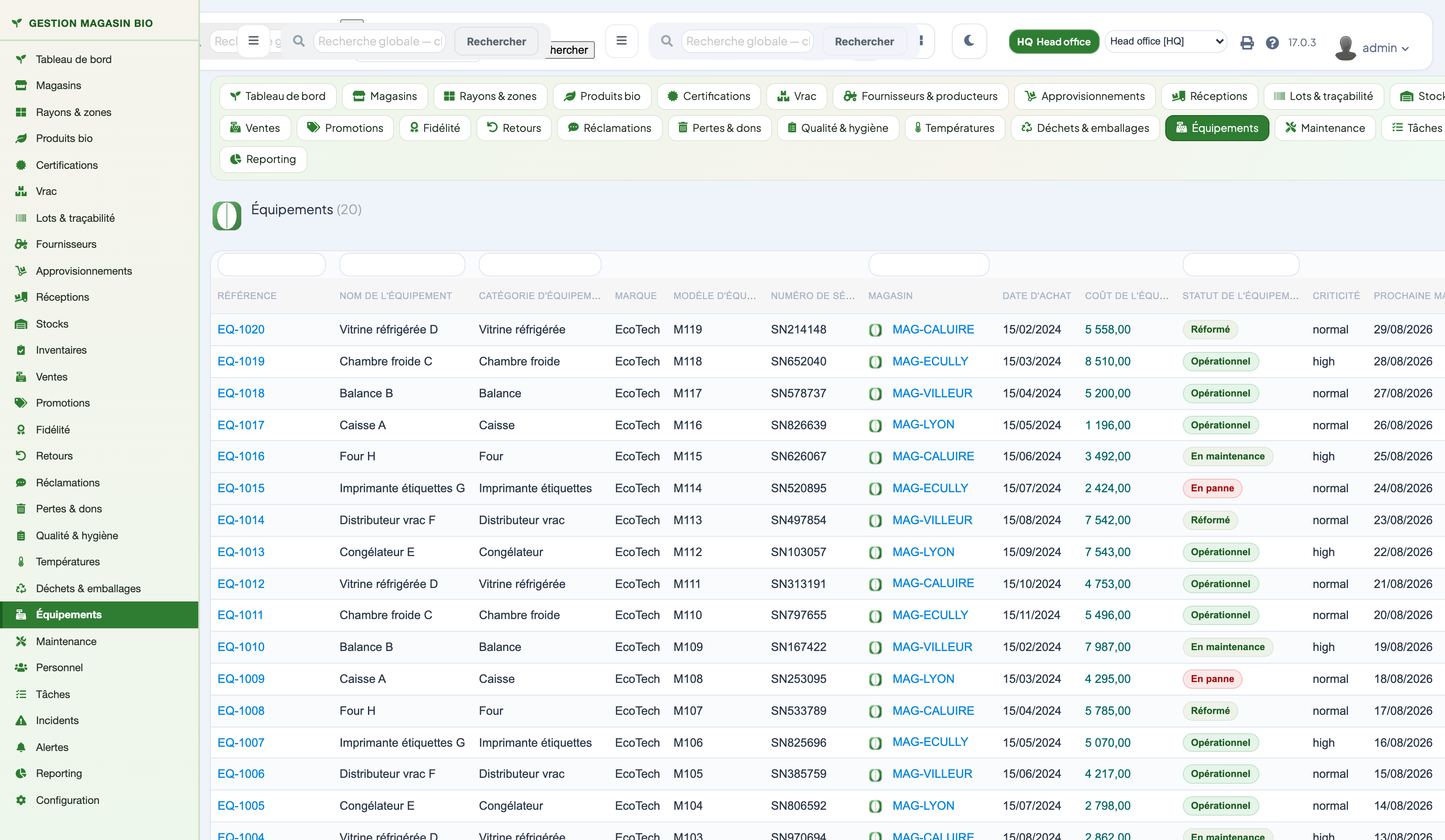 Organic Store Management for Dolibarr