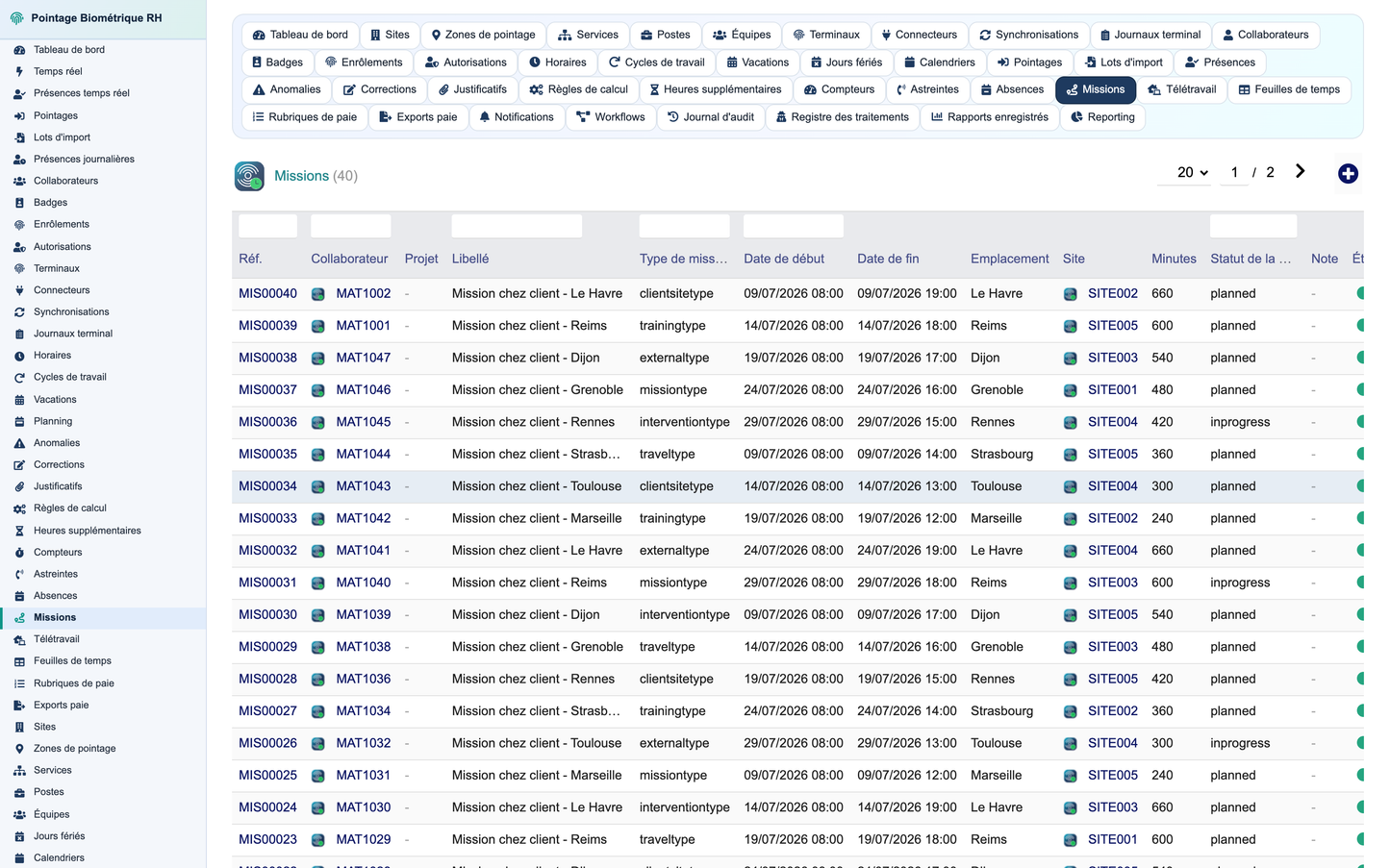 Biometric Time & Attendance Management - Dolibarr