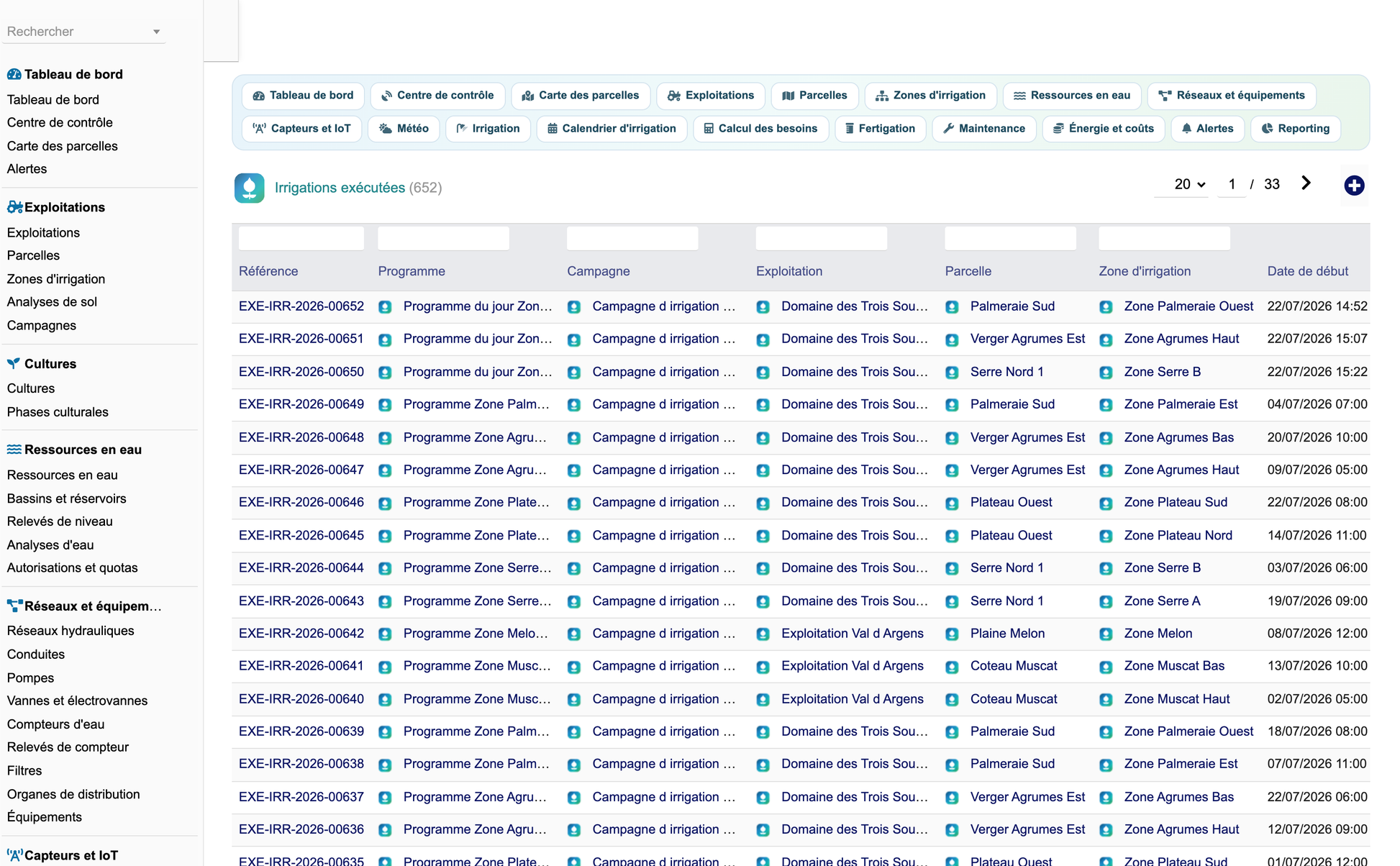 DoliResources - Dolibarr - 46_irrigations_executees
