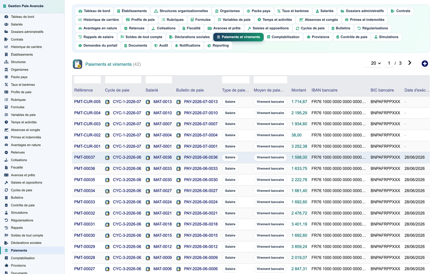Advanced Payroll Management - Dolibarr