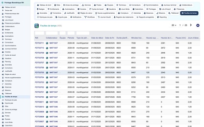 Biometric Time & Attendance Management - Dolibarr