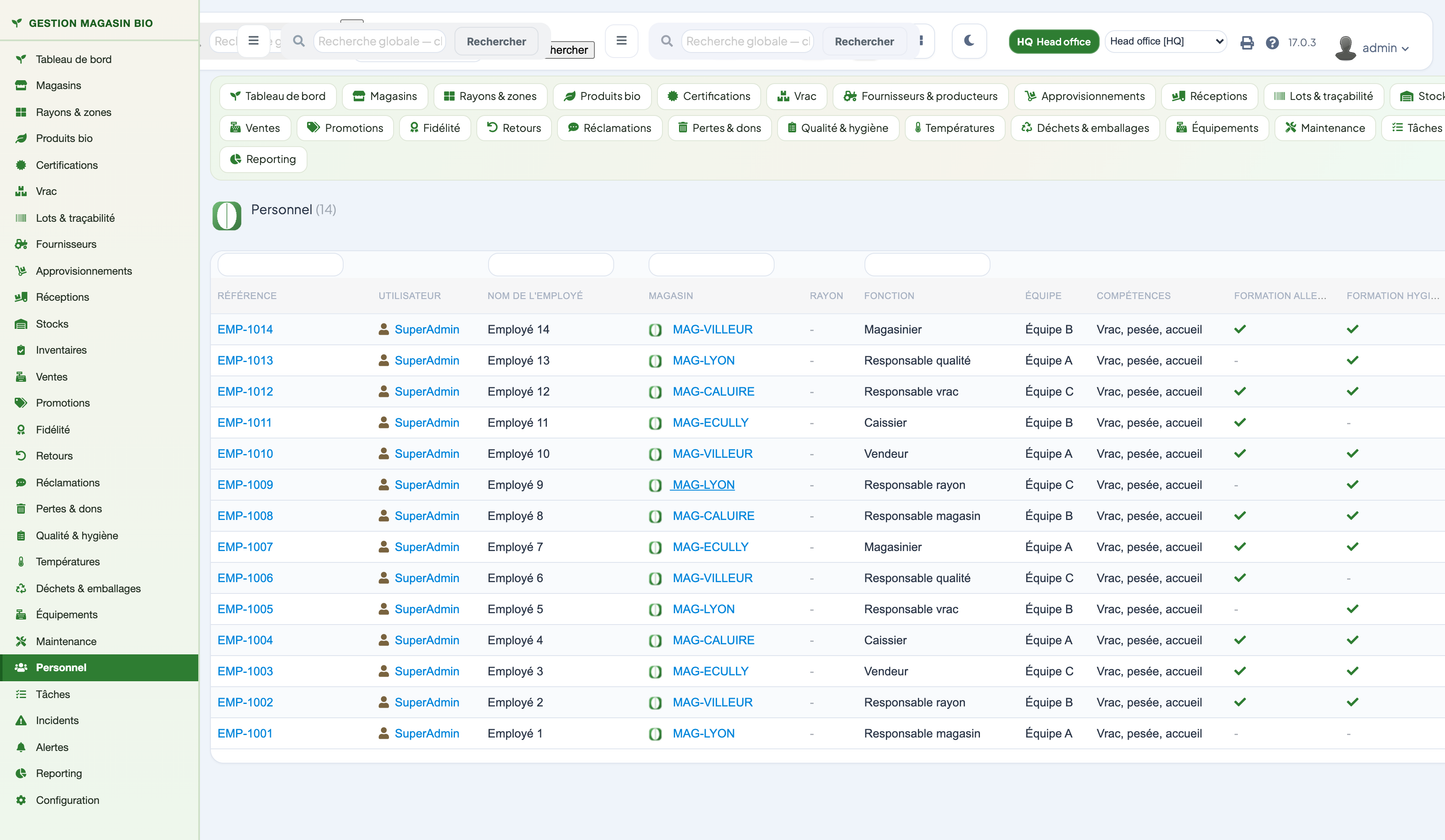 Organic Store Management for Dolibarr