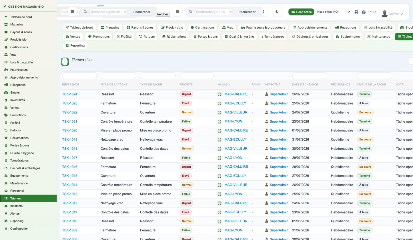 Organic Store Management for Dolibarr