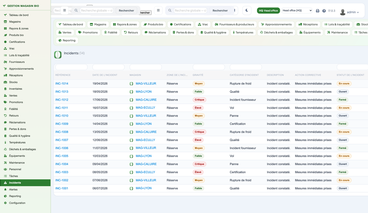 Organic Store Management for Dolibarr
