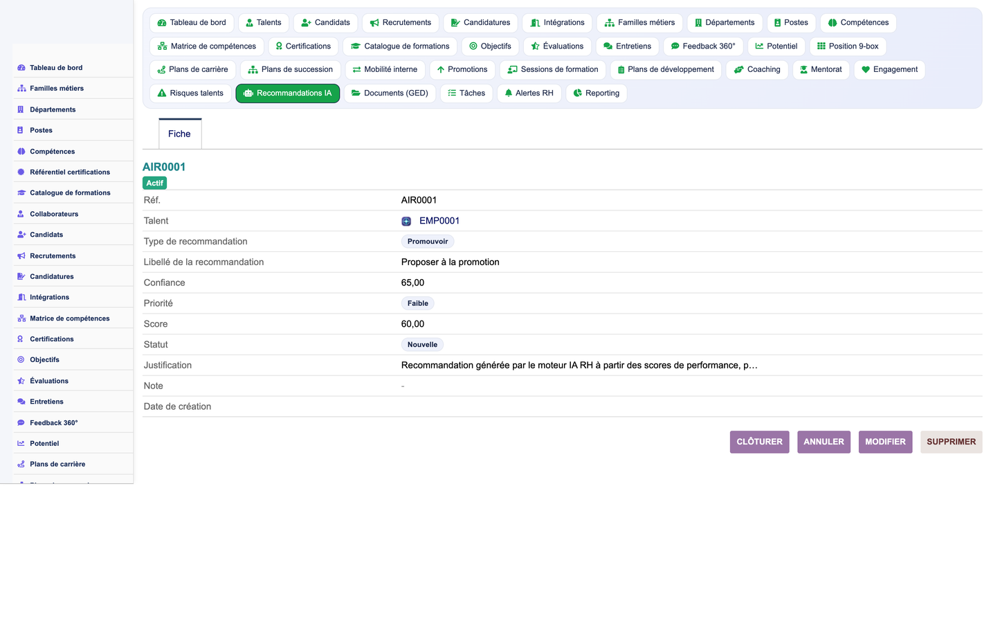 HR Performance Evaluation Management - Dolibarr