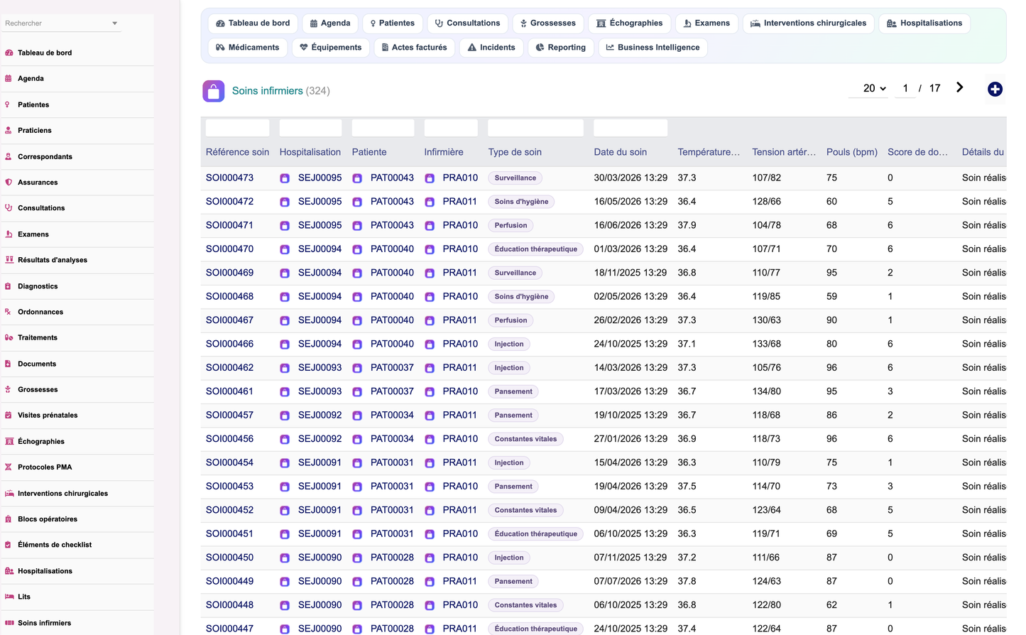DoliResources - Dolibarr - 56_list_gynnursingcare