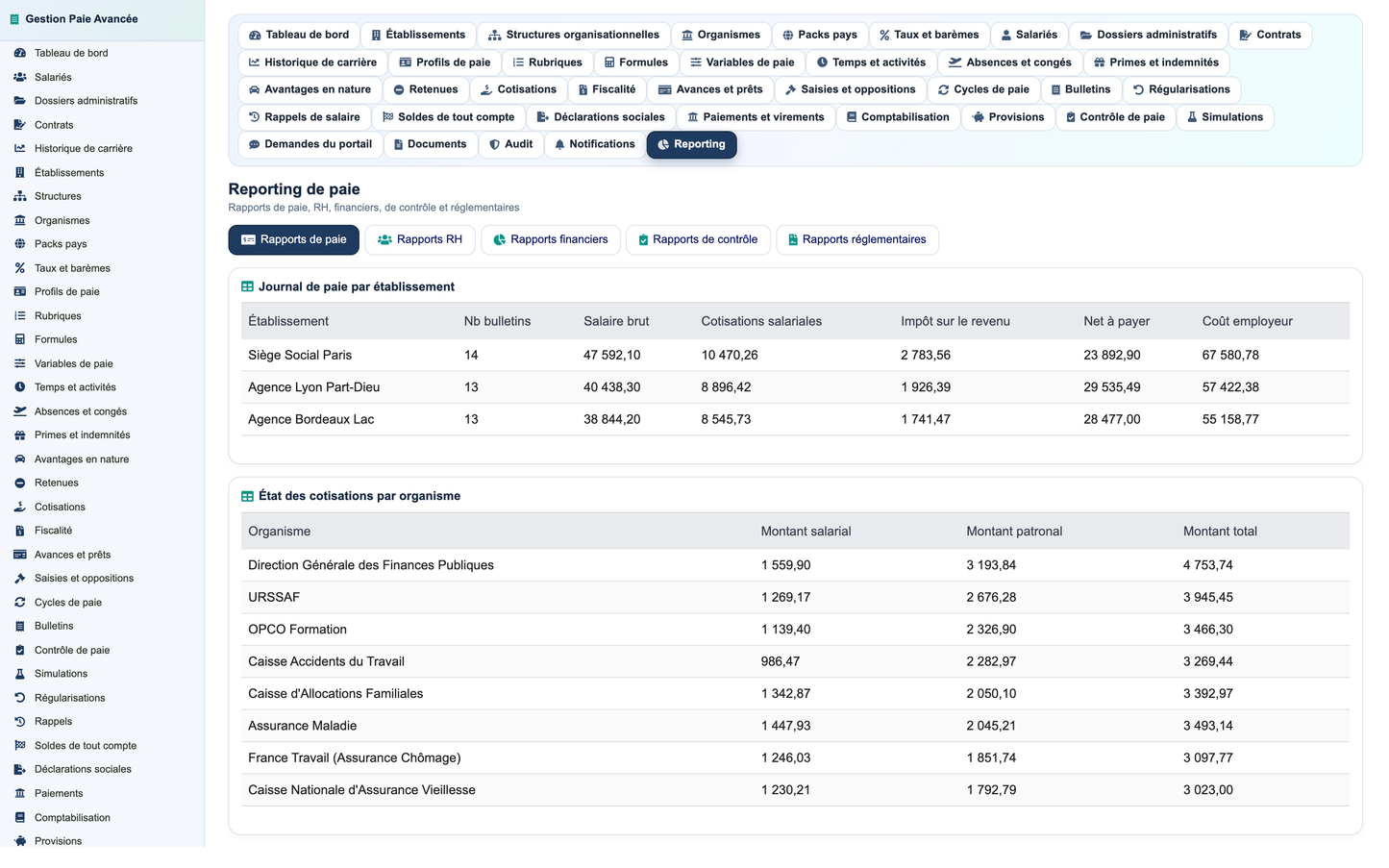 Advanced Payroll Management - Dolibarr