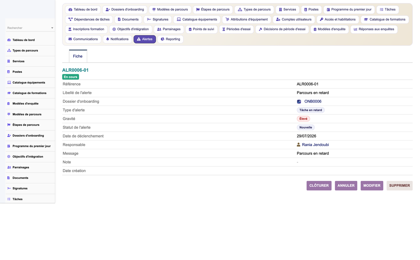 HR Onboarding Management  - Dolibarr