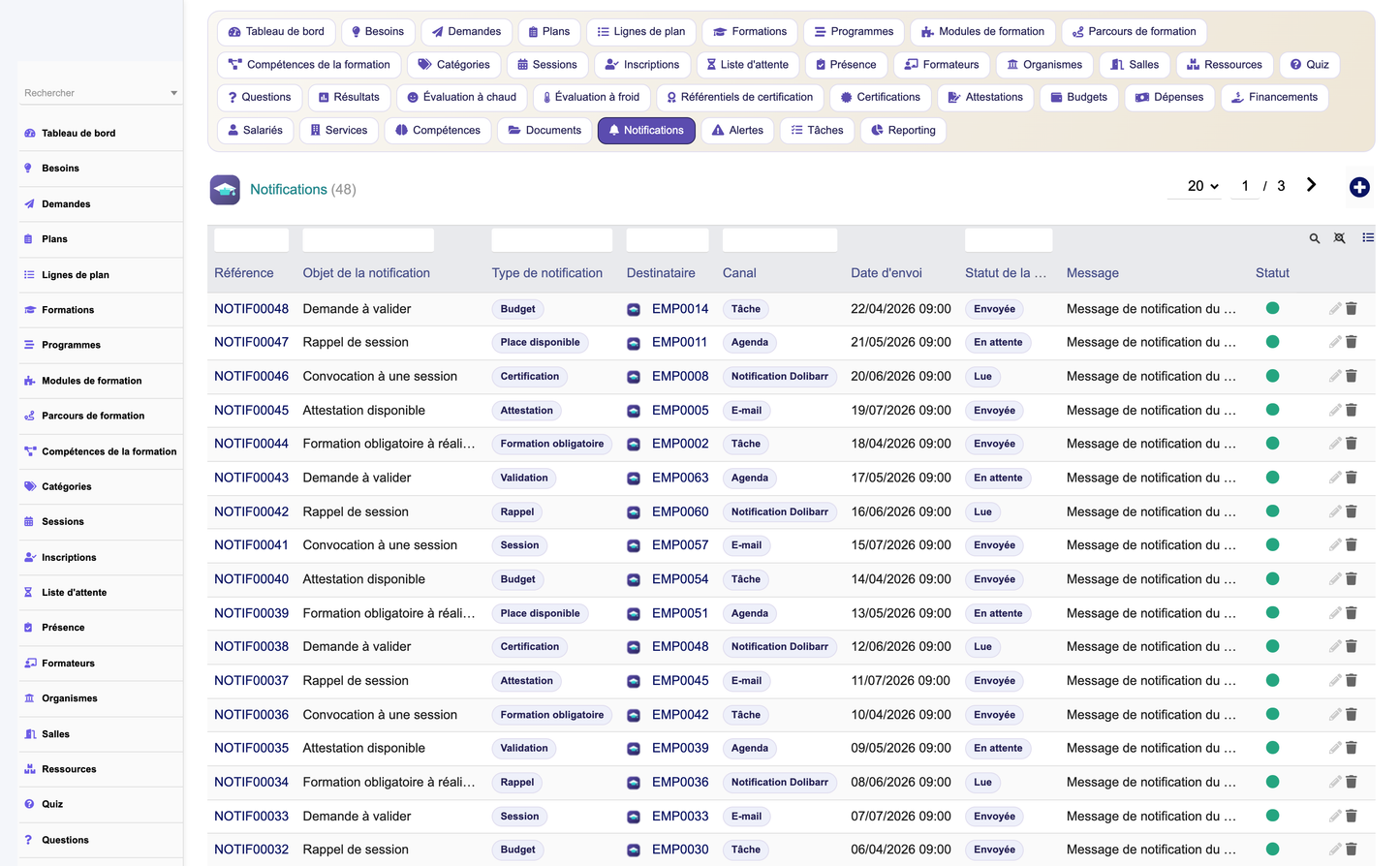 HR Training Management - Dolibarr