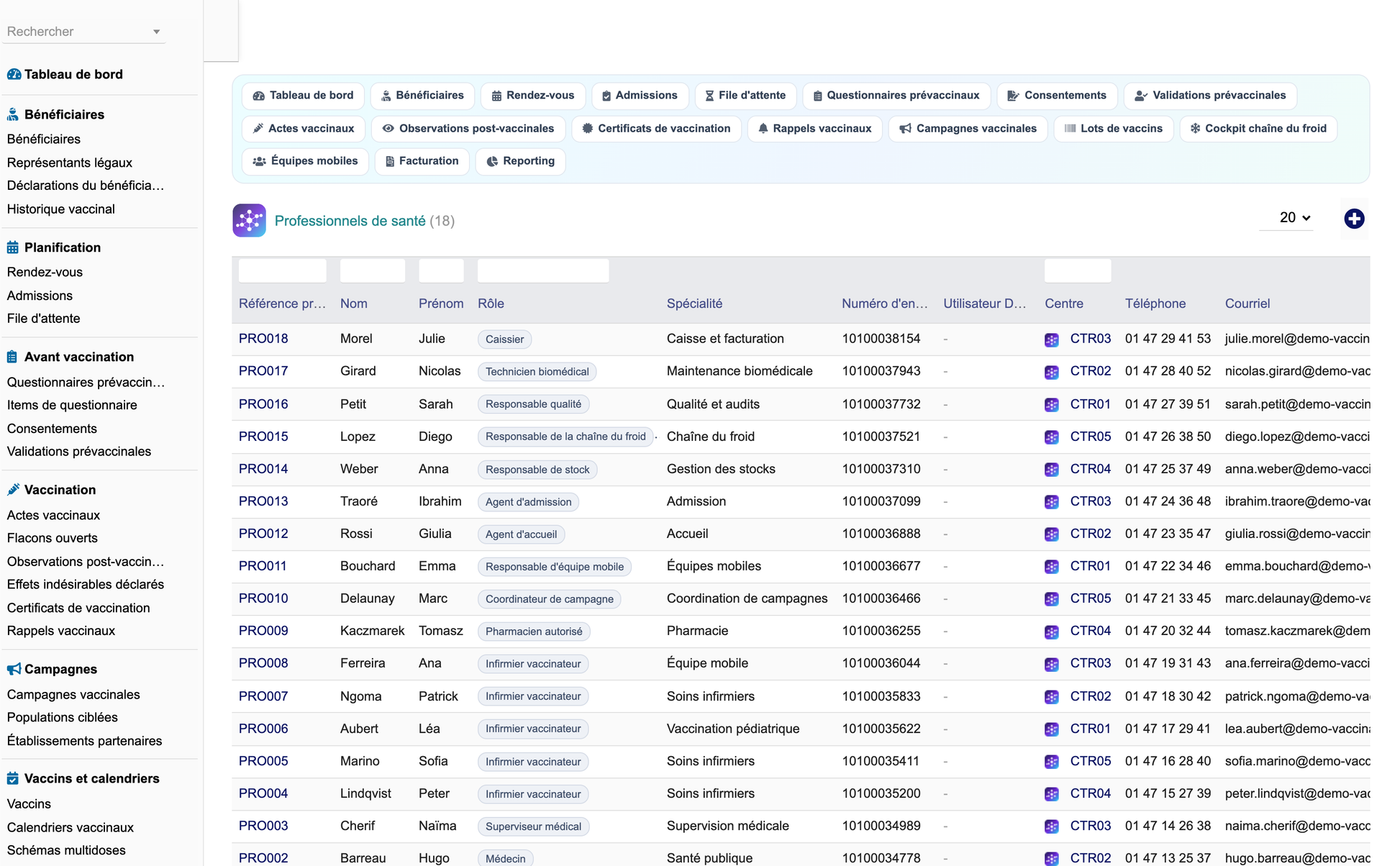 DoliResources - Dolibarr - 58_professionnels_de_sante
