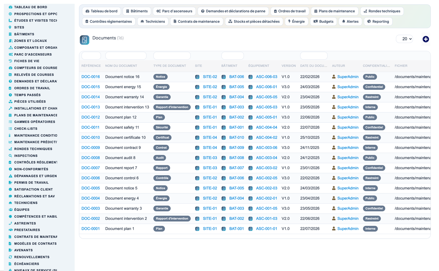 Elevator & Vertical-Transport Management for Dolibarr