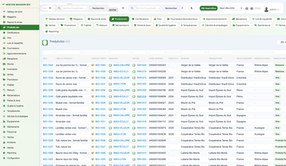 Organic Store Management for Dolibarr