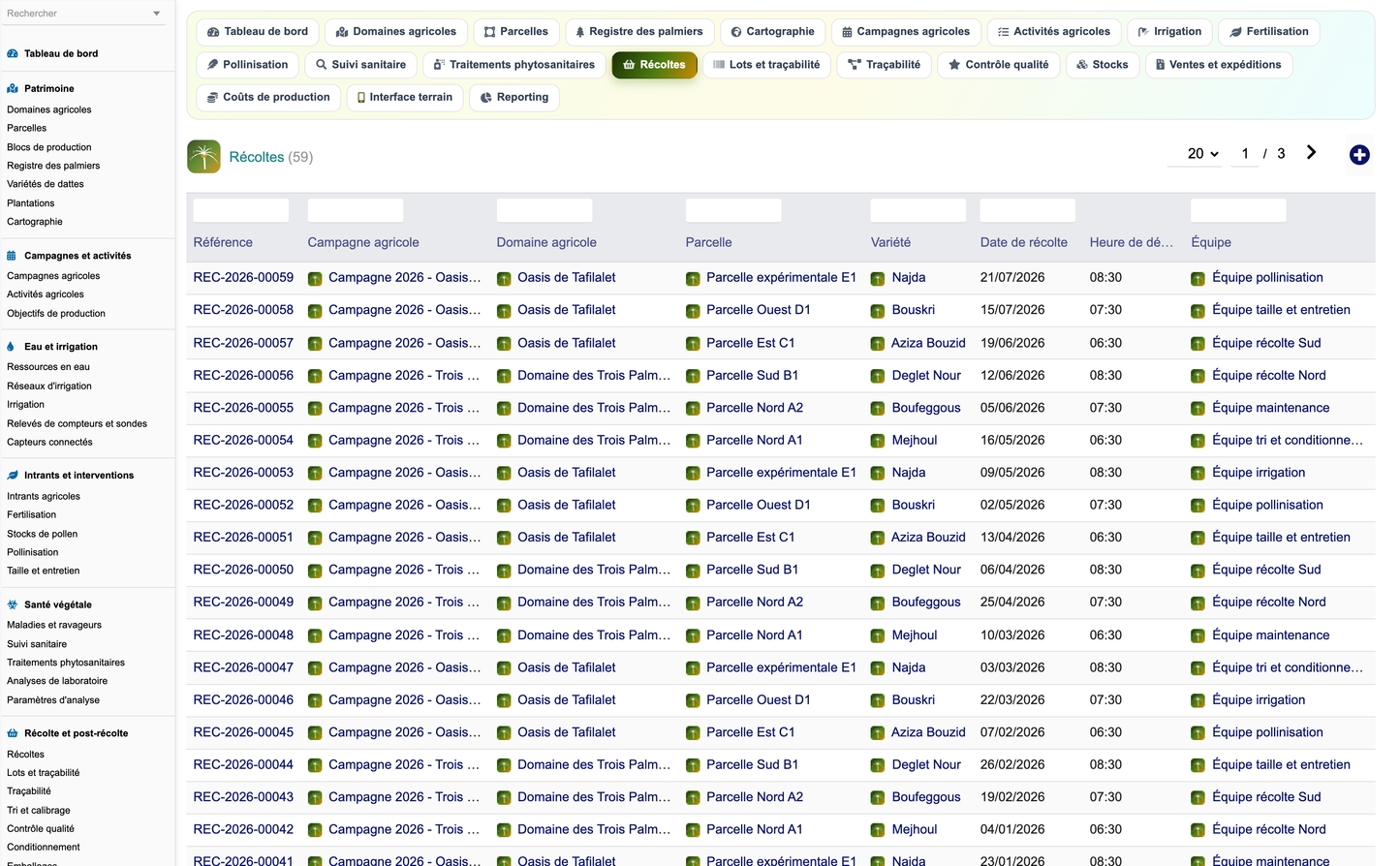 DoliResources - Dolibarr - 60_recoltes