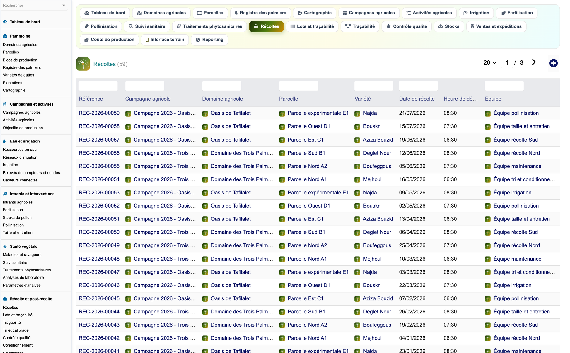 DoliResources - Dolibarr - 60_recoltes