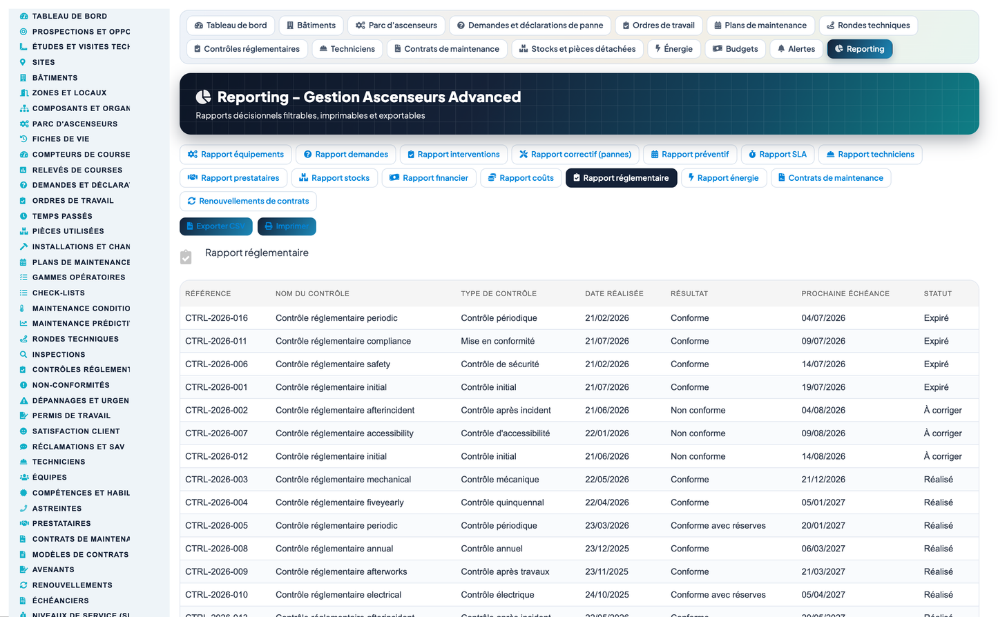 Elevator & Vertical-Transport Management for Dolibarr