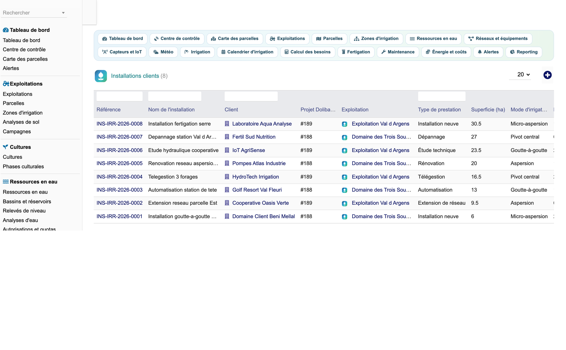 DoliResources - Dolibarr - 68_installations_clients