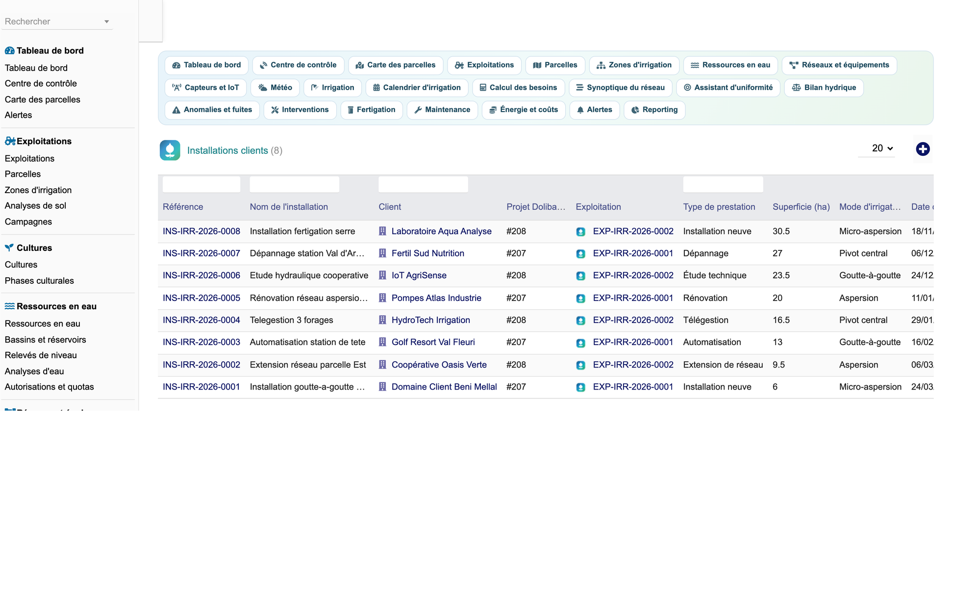 DoliResources - Dolibarr - 90_installations_clients