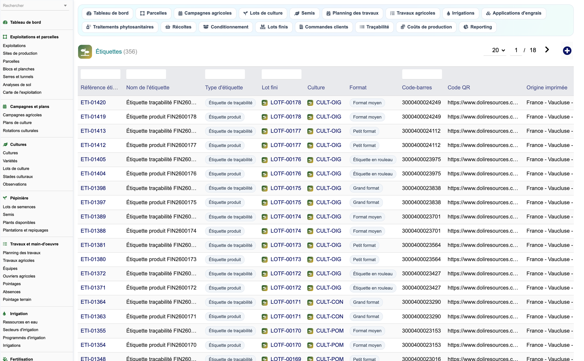 DoliResources - Dolibarr - B2_etiquettes