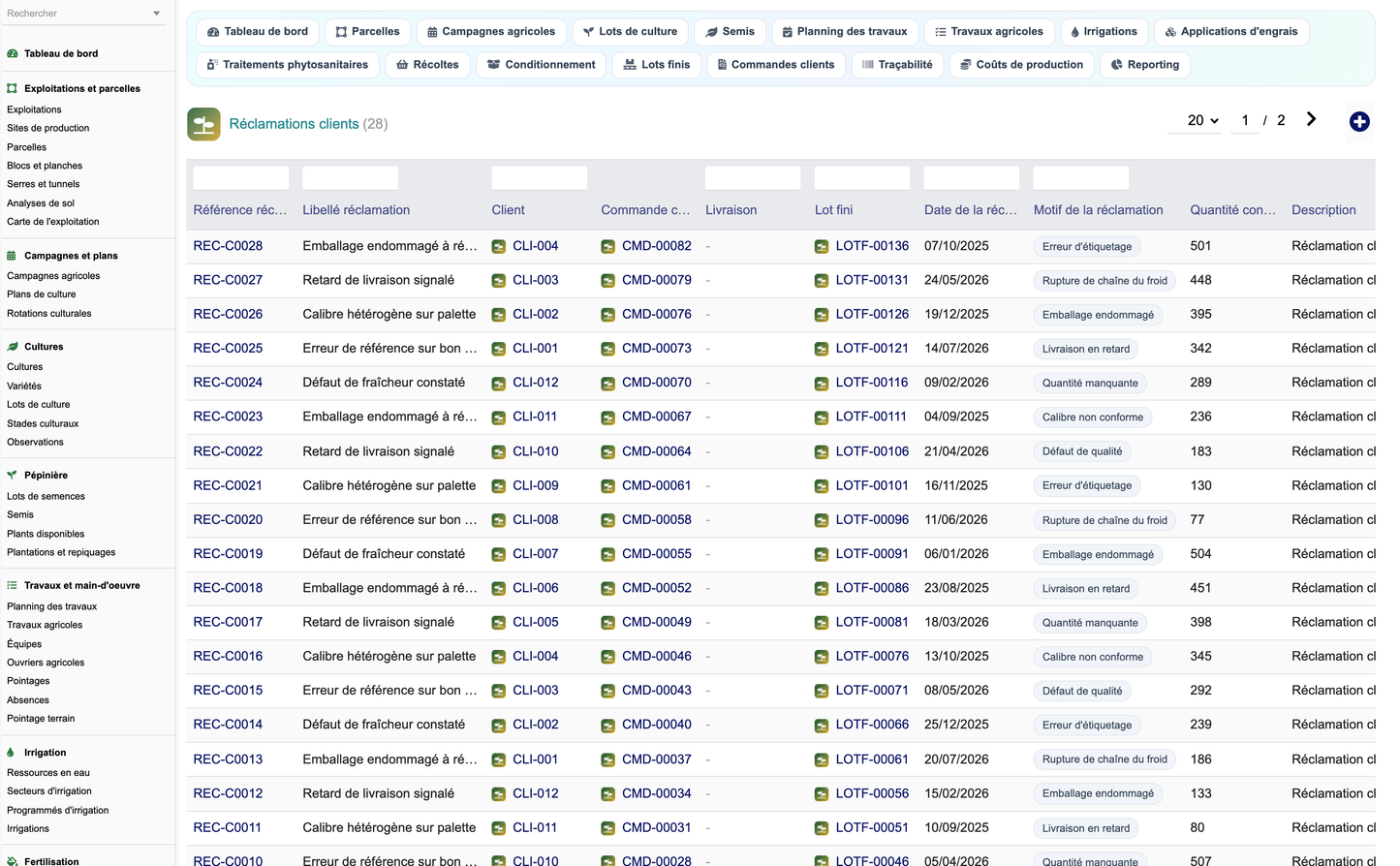 DoliResources - Dolibarr - D5_reclamations