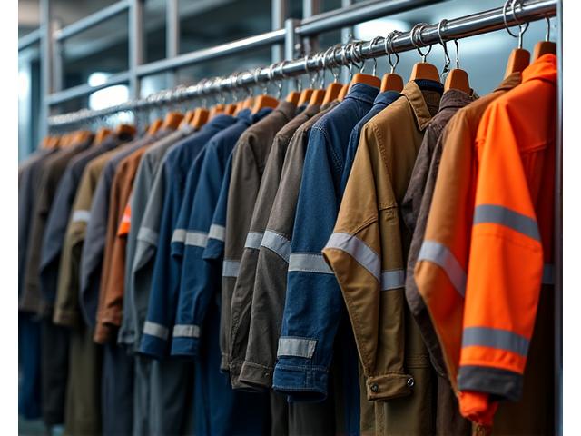 Ropa de trabajo industrial duradera en un entorno de lavandería